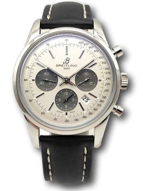 breitling transocean stainless steel men's watch|breitling transocean watch for sale.